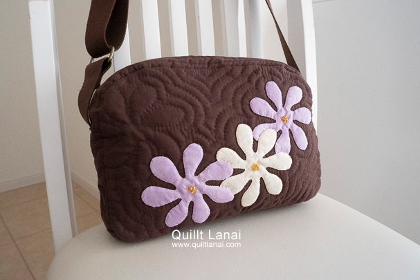 ティアレのショルダーバッグ [ハワイアンキルトバッグのキルト・ラナイ